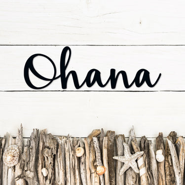 Ohana Sign Metal Word